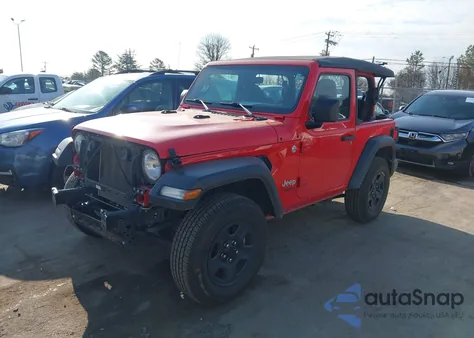 2021 Jeep Wrangler Sport 4X4 z USA, uszkodzony, nr VIN 1C4GJXAG0MW621130